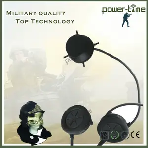 Double microphone haut-parleur crâne Conduction Osseuse Recevoir type casque pour Allemand WW2 M38 casques PTE-139