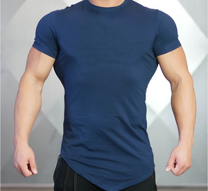 Camiseta Deportiva Personalizada con Logotipo, Camiseta de Gimnasio de Poliéster Comprimido para Hombre - Product Image 1