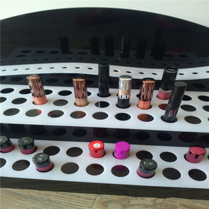 Tùy Chỉnh Lớn Màu Đen Tủ Acrylic Trang Điểm Son Môi <span class=keywords><strong>Display</strong></span> Đứng Mỹ Phẩm Son Môi Lipgloss <span class=keywords><strong>Display</strong></span> Chủ Cho Cửa Hàng - Product Image 5