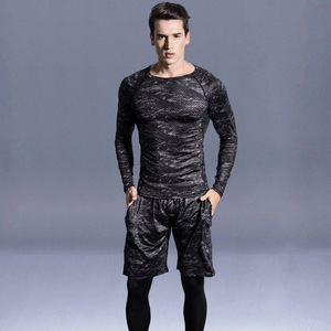 5 pz camicia sportiva a compressione e collant tuta da ginnastica Set di <span class=keywords><strong>abbigliamento</strong></span> <span class=keywords><strong>Fitness</strong></span> - Product Image 2
