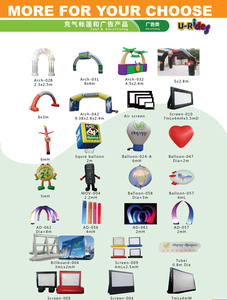 Poupée gonflable personnalisée en PVC de 6 m de haut, motif flèche et vagues, avec impression UV pour la publicité extérieure - Product Image 6