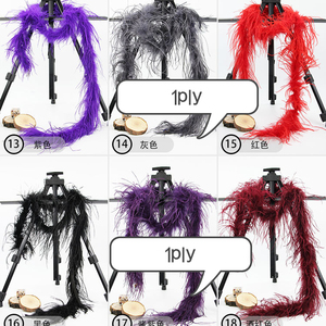 Fabricantes al por mayor Boas de plumas de avestruz en stock teñidas 1ply 4ply 6ply 12ply para <span class=keywords><strong>Victoria</strong></span> <span class=keywords><strong>Secret</strong></span> Dress Party Decoration - Product Image 4