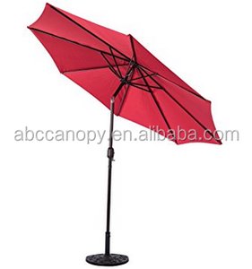 Ombrellone da Esterno 9 Piedi con Inclinazione e Manovella, per Giardino o Spiaggia, Stecche in Acciaio Inox, Vendita all'Ingrosso dalla Fabbrica Cinese - Product Image 6