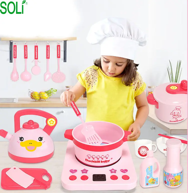 Factory direct children's play house kitchen cooking toys cheap toys China