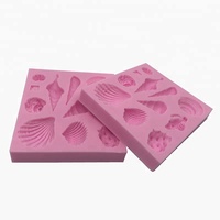 Moldes de silicona Fondant para decoración de tartas, forma de corte, Serie Ocean, de alta calidad