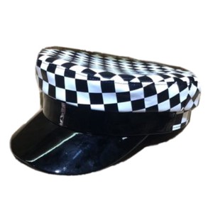 Nuovo Cappello da Pescatore Classico a Quadri per Donna, Berretto Piatto in Pelle PU Stile Marinero, Cappello Baker Boy - Product Image 1