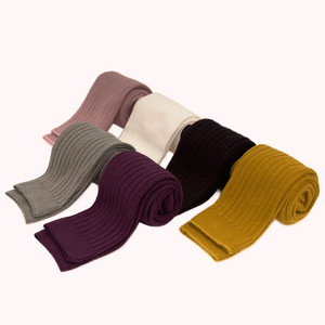 Mallas térmicas de lana de invierno para niñas pequeñas de 6 colores, mallas de algodón cálido para niños, bonitas mallas acanaladas para bebés para niñas - Product Image 1