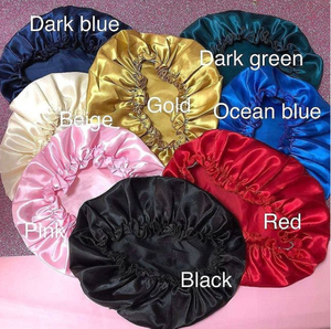 Bandeaux, bonnets et foulards en satin personnalisés avec logo GS Pink, accessoires pour cheveux en soie en gros pour un usage quotidien - Product Image 4