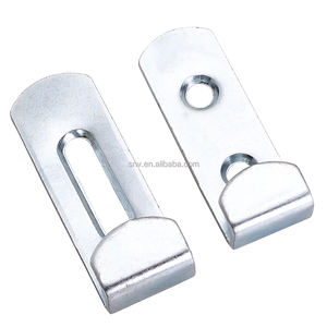 HOWTOOL F014 Heavy Duty Offset Hidden Metal Mirror Hanger <b>Clip</b> with Screws Zinc - Product Image 5