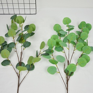 Cây Nhân Tạo Trang Trí Đám Cưới Khách Sạn Bạch Đàn Lá Xanh Vải Xanh Cành Cây Nhựa Xanh - Product Image 5
