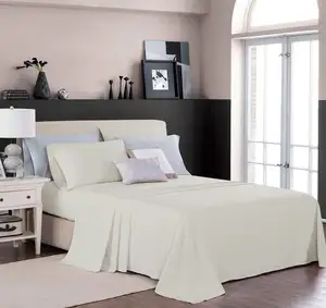 منتج جديد YINTEX مصنعين في الصين عالية الجودة كريم اللون الملكة حجم 100% الخيزران طقم سرير