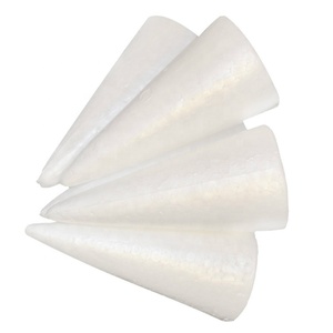 Peinture de dessin pour enfants, 1 pièce, boule de mousse en polystyrène, cône blanc, fournitures de décoration pour fête de noël - Product Image 5