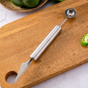304 thép không gỉ trái cây Scoop dưa Baller khắc Cutter kim loại <span class=keywords><strong>Ice</strong></span> <span class=keywords><strong>Cream</strong></span> công cụ cho <span class=keywords><strong>Ice</strong></span> <span class=keywords><strong>Cream</strong></span> Sticks - Product Image 2