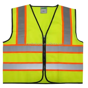 China supplier EN20471 fashion polyester safety jacket reflective strip