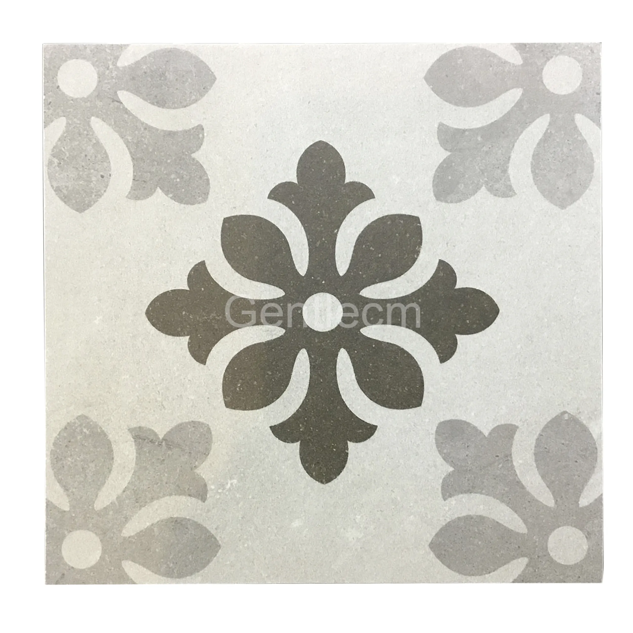 Sitting room decorative wall tiles 200*200mm square matt grey cement ceramic pattern tile