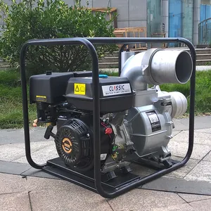 Bison (china) gasolina 18hp limpa máquina da bomba de água de 6 polegadas