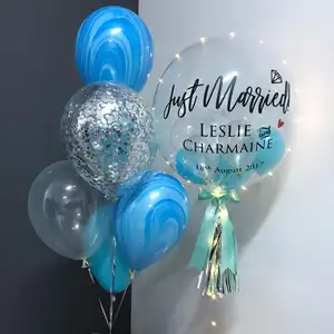 Hoge kwaliteit en beste prijs Folie Helium Ronde Transparante Ballon voor bruiloft gewoon getrouwd ballon