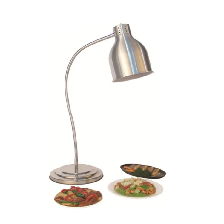 Stainless Steel Single Head Free Standing Food Heat Lamp For Catered Event Heating Lamp Heat Lamp For Meat