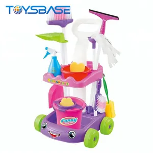 Hot Sale Pretend Game Trolley Kids Set Clean Cart Toy