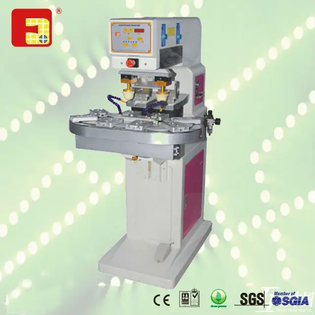 Máquina impresora del cojín de dos colores con dos pastillas a la venta / de la máquina impresora del cojín para la venta