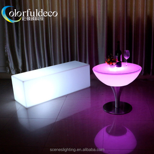 <span class=keywords><strong>Banco</strong></span> Cubo LED RGB Iluminado de Plástico Moderno para Muebles de <span class=keywords><strong>Bar</strong></span>, Hotel y Dormitorio - Product Image 3