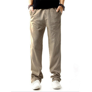 <span class=keywords><strong>Pantaloni</strong></span> in <span class=keywords><strong>Lino</strong></span> Antimicrobici per Uomo, Estivi, Traspiranti, <span class=keywords><strong>Slim</strong></span> Fit, <span class=keywords><strong>Pantaloni</strong></span> Casual in Canapa e Cotone per Ragazzi - Product Image 2