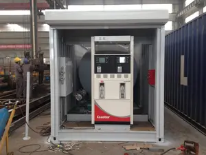 Fire-proof container petrol station with brand fuel dispenser and pump