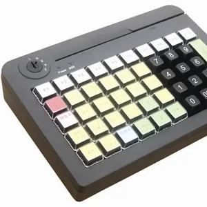 带磁卡读卡器的50键可编程POS键盘可与POS或PC一起使用