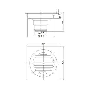 Nouveau Style Kingchun Drain de Plancher avec <span class=keywords><strong>Filtre</strong></span> Amovible pour douche <span class=keywords><strong>grille</strong></span> couverture (J8002) - Product Image 2