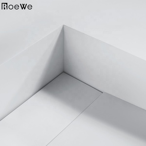 Wallhang controsoffitto lavaggio <span class=keywords><strong>a</strong></span> mano bacino di pietra artificiale bagno di lavaggio di superficie solida lavello opaco resina <span class=keywords><strong>lavabo</strong></span> in pietra - Product Image 4