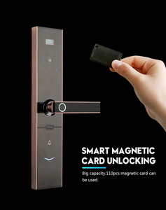 공장 직접 디지털 스마트 도난 방지 아연 합금 호텔 도어 잠금 시스템 키 카드 리더 스 와이프 카드 액세스 개인 정보 보호 지문 - Product Image 4