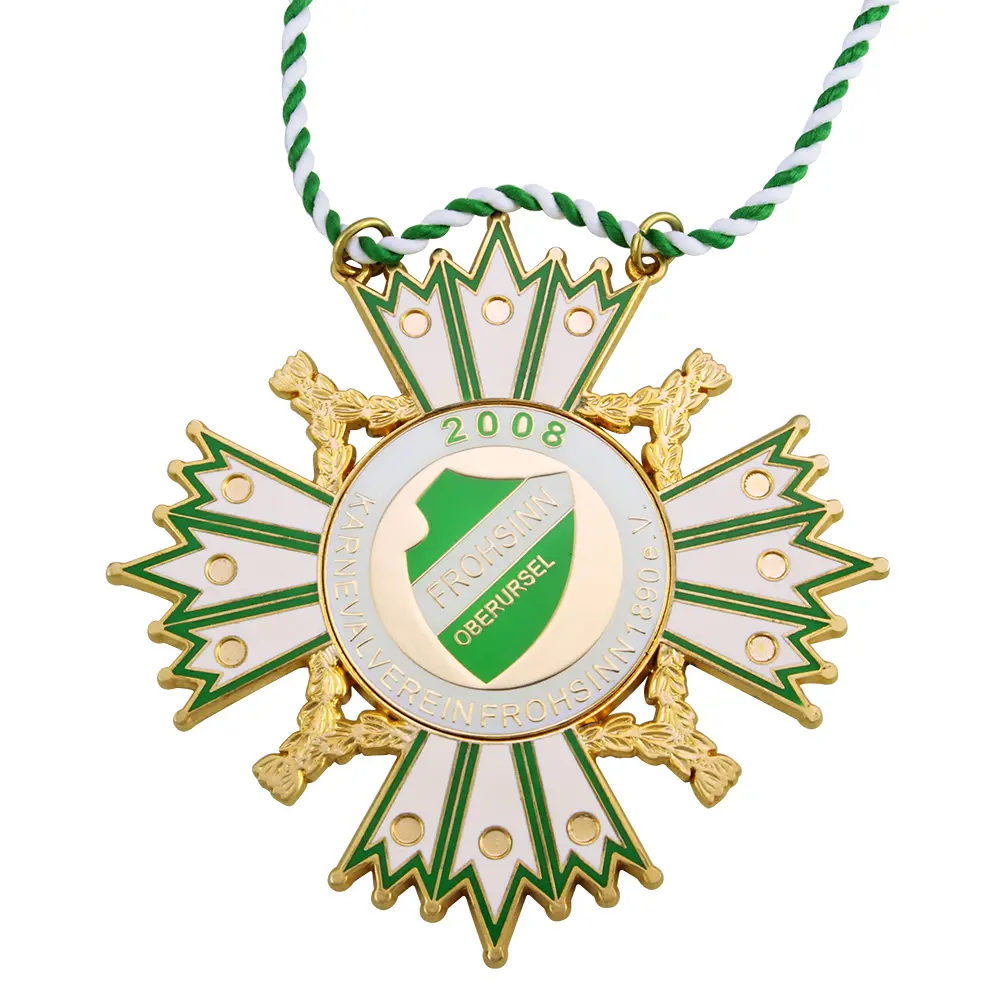 Custom metal medallion, medal lanyard, metal medallion