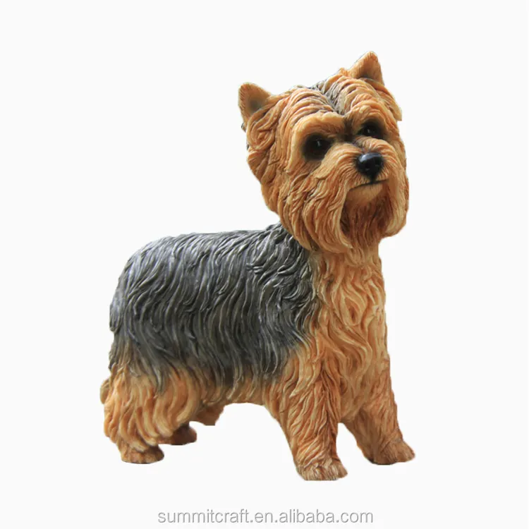 Customized Yorkshire Terrier polyresin dog figurine