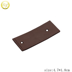 Étiquette en similicuir marron personnalisée pour jeans en denim, à coudre, pour accessoires vestimentaires - Product Image 2
