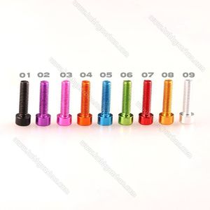 Anodizado Colorido M2.5 M3 M4 M6 <span class=keywords><strong>7075</strong></span> Alumínio Hex Soquete Cabeça Parafusos Parafuso de alumínio aprimorado para FPV Drones Quadcopter - Product Image 1