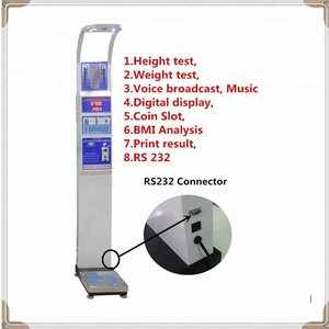 Máquina de peso de altura IMC para composición corporal, precio de escala de altura y peso ultrasónica - Product Image 6