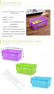 <span class=keywords><strong>Meilleur</strong></span> vente de bonne qualité <span class=keywords><strong>portable</strong></span> en plastique classe paniers de rangement avec poignée - Product Image 3