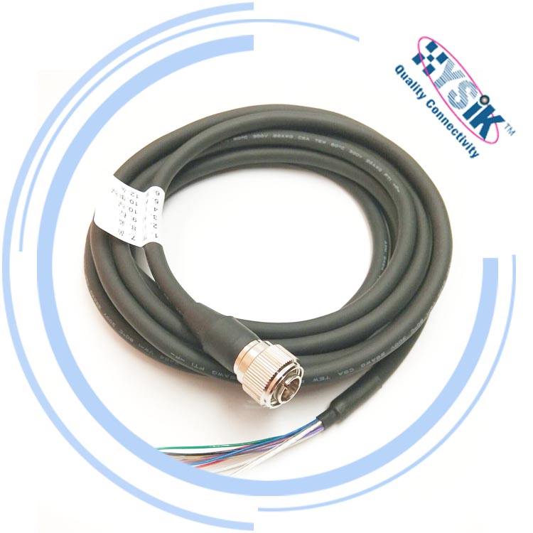 Keyence I/O制御電源ケーブルハイローズ12ピンオスメスハイフレックス