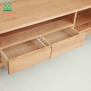 Simple Modern Nordic Hotel Oak Wood Led <strong>TV</strong> <strong>Unit</strong> Stand Cabinet <strong>Designs</strong> - Product Image 4