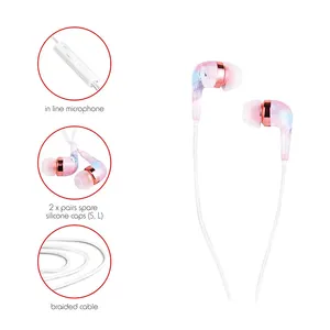 Headphone kualitas berkabel tipe-c untuk Iphone 15 Bass Earphone Gaming dalam telinga berkabel Usb c dengan mikrofon untuk Samsung Google