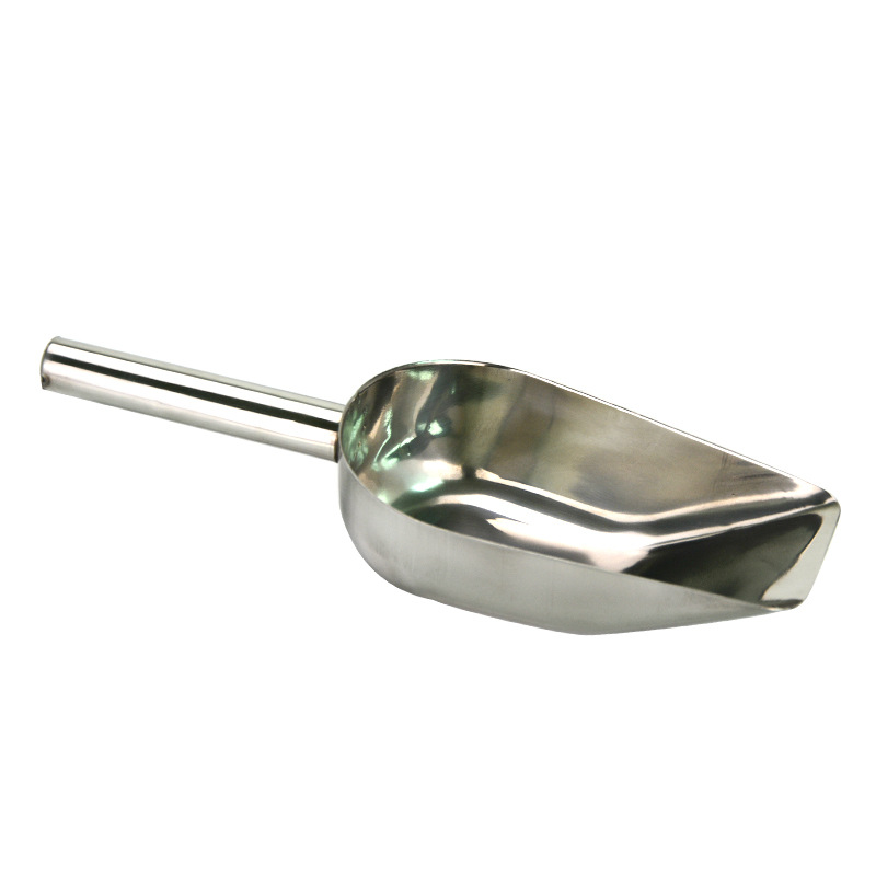 Ложка кормушка из нержавеющей стали, ложка для корма, лопата, пластиковый измерительный прибор для свиней, овец, коз, лошадей, крупного рогатого скота, животных, домашних животных (кормовая ложка-027)