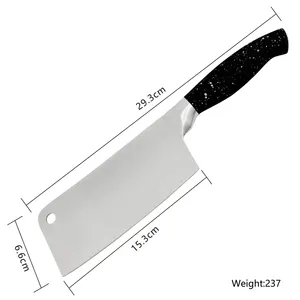 wholesale knives China 7 inch Stainless steel butcher chef knife with color stained handle