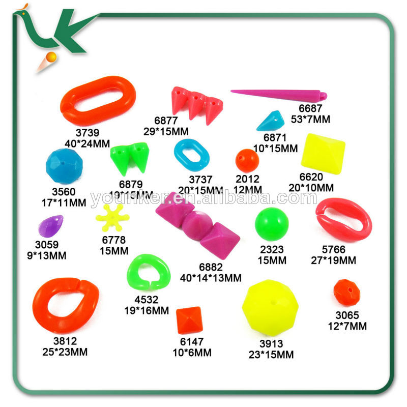 оптовая новый дизайн неон цвет пластиковые шарики