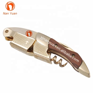 <span class=keywords><strong>Tire</strong></span>-bouchon manuel <span class=keywords><strong>Laguiole</strong></span> haut de gamme en acier inoxydable écologique et manche en bois de rose à double charnière pour le vin – Or - Product Image 4