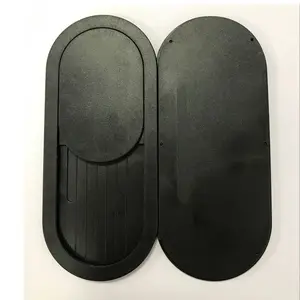 Fábrica de forma Oval pasta palo Universal cuero cartera Flip caja del teléfono móvil de la célula de plástico Clip marco deslizante