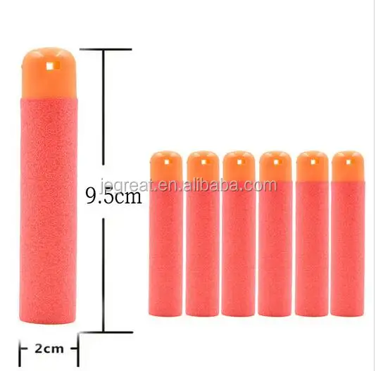 6pcs/pack 9.5cm Red big Soft Refill Bullet Darts Foam Darts for children toy gun