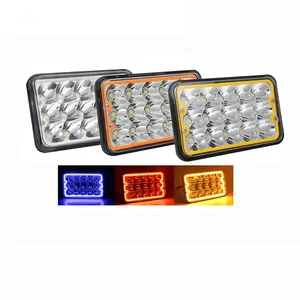 Autozubehör LED Truck Light 45w 4x6 "Scheinwerfer/5" Zoll quadratischer Scheinwerfer LED mit DRL