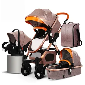 Hot Sale kommerzielle Poussette Luxus Kinderwagen Kinderwagen mit Autos itz hochwertigen Kinderwagen 3 in 1 Kinderwagen