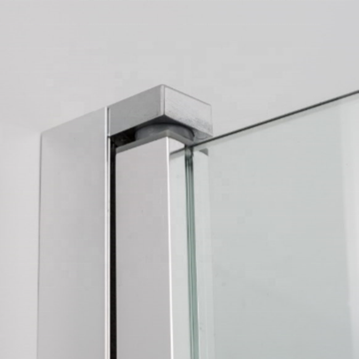 Exceed 2024 Retractable Double Open Accordion Glass Shower Door