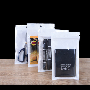 Tùy chỉnh kích thước có thể tái chế cấp thực phẩm LDPE đứng lên túi dây kéo màu trắng hàng đầu phụ kiện di động bao bì trường hợp điện thoại công nghiệp - Product Image 6